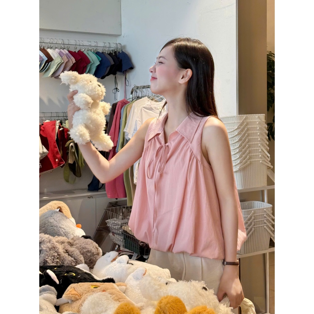 Áo kiểu dáng bồng sát nách Miho House | BigBuy360 - bigbuy360.vn