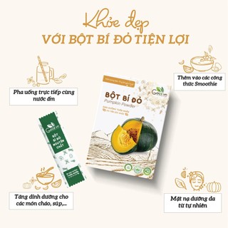 Bột bí đỏ nguyên chất Goce - 72g (24 gói x 3g)