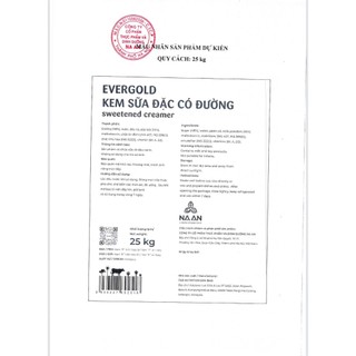 Sữa đặc có đường MILKA , EVERGOLD (1hộp/1kg) (Malaysia)