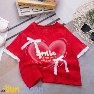  Áo Thun Bé Gái Bigsize form to rộng Sunmoon vải cotton mịn dễ chịu-Trang25kids phân phối chính hãng 
