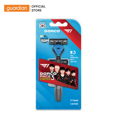 Dao Cạo Râu Dorco Pace 3 Cross Trc1004-B(3+1) (1 Cán + 4 Đầu Thay) | Guardian Việt Nam