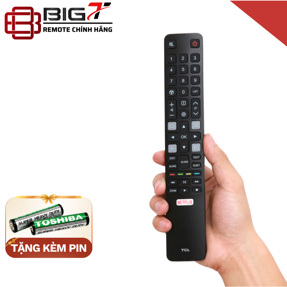 Điều khiển tivi TCL Smart/Led/Lcd Chính hãng zin theo máy L40S66A, remote tc TCL 40inh, 43inh BIG T