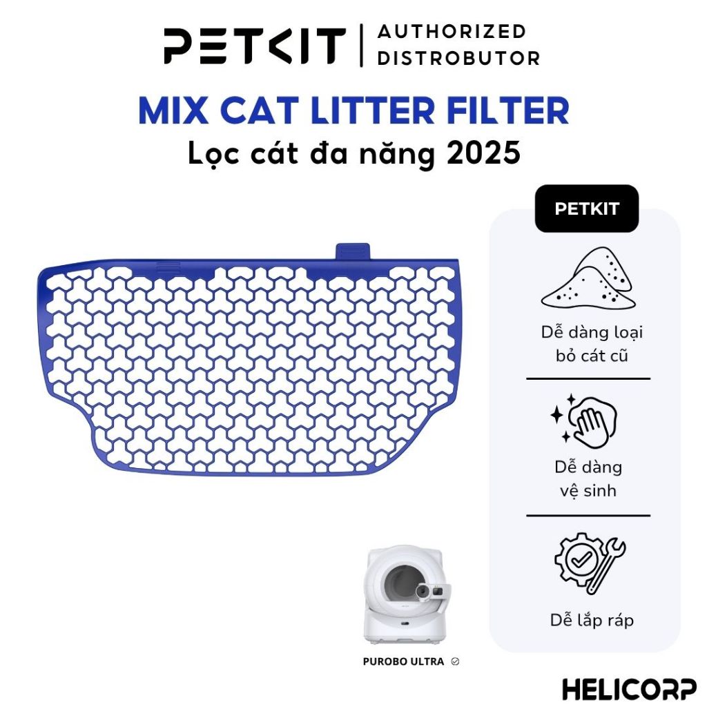 Lưới Lọc Cát Đa Năng, Hạt Nhuyễn PETKIT Chỉ Dùng Cho Máy Dọn Phân Mèo PETKIT Purobot Ultra