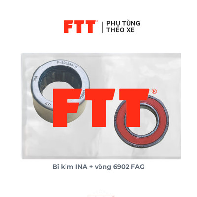 Bộ bi kim INA và vòng bi 6902 FAG cho puly nồi sau xe máy Honda SH, Vario, Air Blade, PCX, Click
