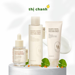 Tinh Chất/ Toner Cá Hồi Dịu Da HEVEBLUE Salmon Caring Centella Ampoule/ Toner