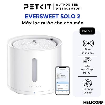 [Global Version] Máy Lọc Nước Cho Chó Mèo Bơm Không Dây PETKIT Solo 2 có điều khiển qua App