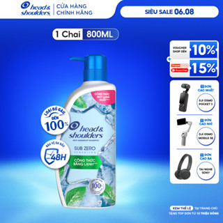 Dầu Gội Sạch Gàu HEAD & SHOULDERS Sub Zero Băng Lạnh - Chai 800ml