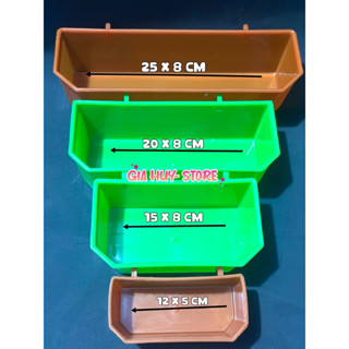 Máng Nhựa đủ size.  Đựng Thức Ăn Nước Uống Cho Thú Nuôi Gà Chim Chó Mèo - Đồ Đựng Thức Ăn Nước Uống