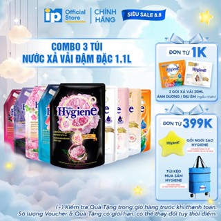 Combo 3 Nước Xả Vải Đậm Đặc Hygiene 1.1L