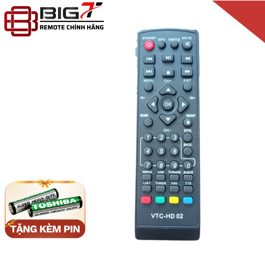 LSĐT. Điều khiển đầu kỹ thuật số VTC HD 02 - Hàng tốt Big B Technology