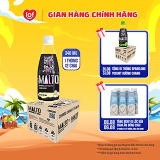 Sparkling Yogurt MALTO Shake It Off sữa chua có ga vị nguyên bản chai 340ml x thùng 2 lốc_12 chai