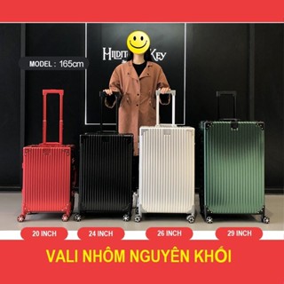 Vali NHÔM NGUYÊN KHỐI cao cấp, hàng Quảng Châu ( Size 20/24/29inch )