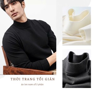 ÁO Len nam cổ 5 phân . mềm mại giữ ấm tốt , ôm vừa vặn dáng người .