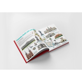 Sách KĐ - Đất Nước Gấm Hoa - Atlas Việt Nam - Ấn Bản Lưu Dấu 63 Tỉnh Thành