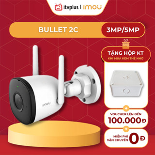 Camera IMOU Ngoài trời Bullet 2C 3MP & 5MP - Camera cố định - Chống chịu thời tiết - IPC-F32P/F52P