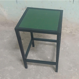  Kệ sắt Vuông 25x25cm Cao  30-40-50 cm mặt nhựa xanh thép 20mm - Giá sắt kê chậu cây - Đế để chậu 