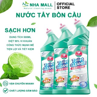  Tẩy Bồn Cầu-Tẩy Nhà Tắm Bồn Cầu-Nước Tẩy Cặn Canxi Vệ Sinh Mạnh Mẽ Khử Trùng Khử Mùi Chai Tẩy Rửa Đa Năng 500ml 