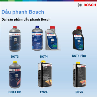 DẦU PHANH BOSCH CAO CẤP DOT4, 500 ML