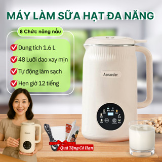 Máy Làm Sữa Hạt Kumo Hẹn Giờ Thông Minh, Dung Tích 1.6L, Máy Xay Sữa Hạt 8 Chức Năng Cho Gia Đình