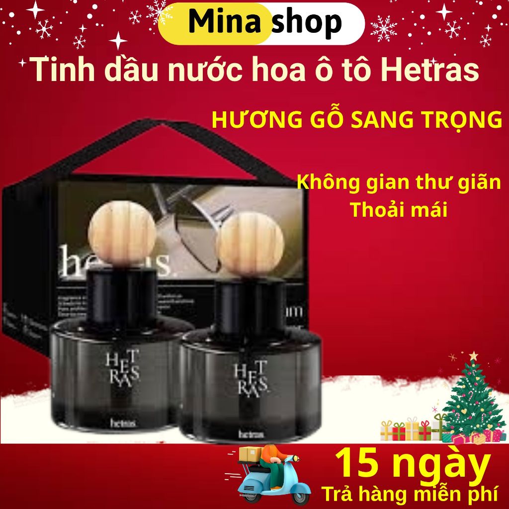 Hetras nước hoa ô tô mùi thơm sang trọng thư giãn 77ml