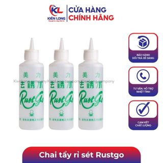 1, 2 và 6 Chai tẩy rỉ sét Rustgo siêu mạnh trên quần áo, an toàn cho vải, hiệu quả nhanh chỉ sau vài phút