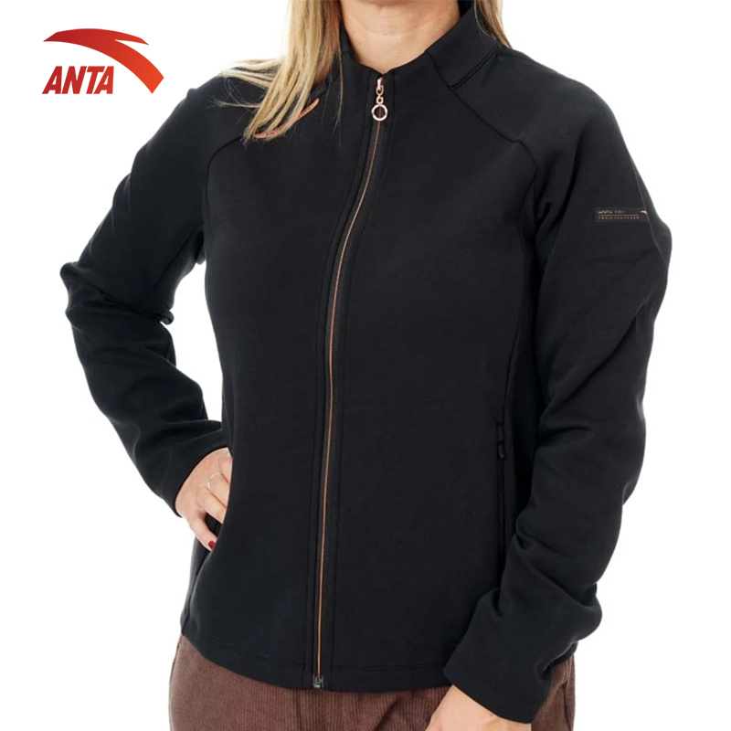 ANTA Nữ Training Áo thể thao len Knitted Track Top 1624C7710S