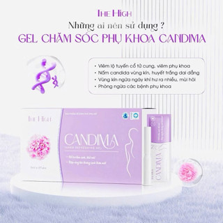 Dung Dịch Vệ Sinh Phụ Nữ CANDIMA THE HiGH 8GÓI x 5ml CHÍNH HÃNG - Gel Chăm Sóc Phụ Khoa
