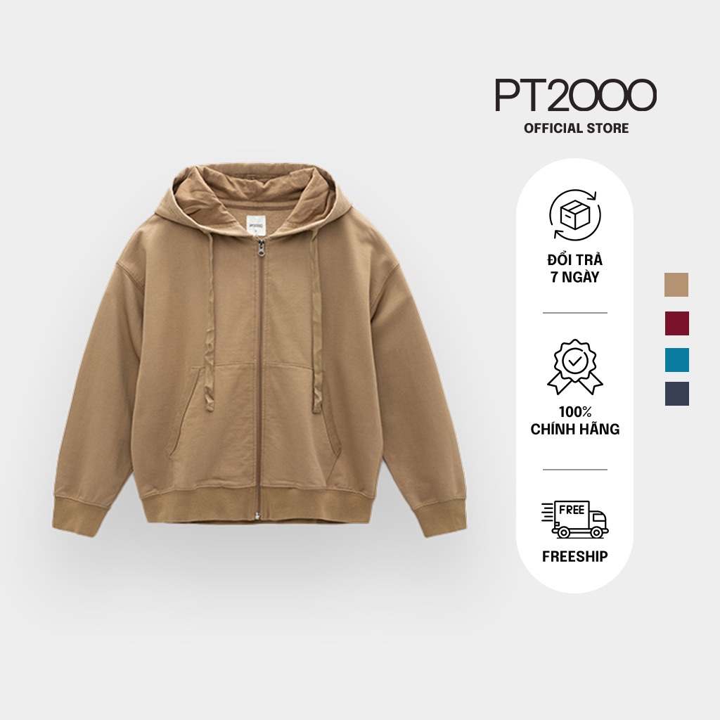 Áo khoác thun nữ có nón PT2000, chất vải dày dặn, trẻ trung (AK-153)