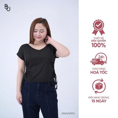 Áo thun tay rơi BIGSIZE (55kg đến 95kg) – 25HSAP013 - [BUstu Bigsize]