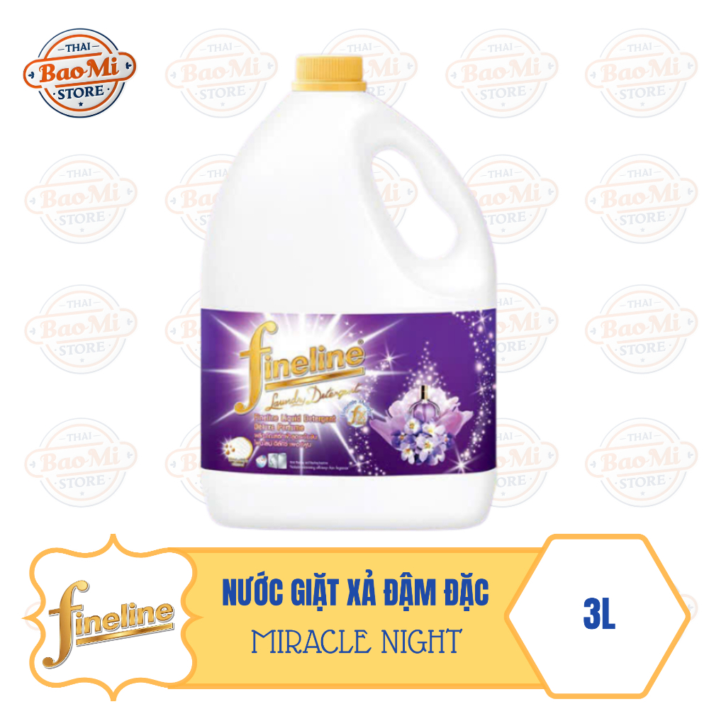 NƯỚC GIẶT XẢ FINELINE ĐẬM ĐẶC 3000ML TÍM VÀNG [Thái Lan]