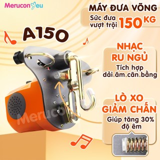  Máy Đưa Võng Tự Động AUTORU 2025 Cục Quay Võng Sức Đưa 150Kg Nâng Cấp Có Nhạc Và Hẹn Giờ Đưa 2 Chế Độ Đưa Êm Ái 