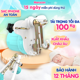  Máy Đưa Võng Tự Động AUTORU 2025 Cục Quay Võng Sức Đưa 100Kg Bảo Hành 12 Tháng Nguồn Điện An Toàn Dùng Sạc Dự Phòng 