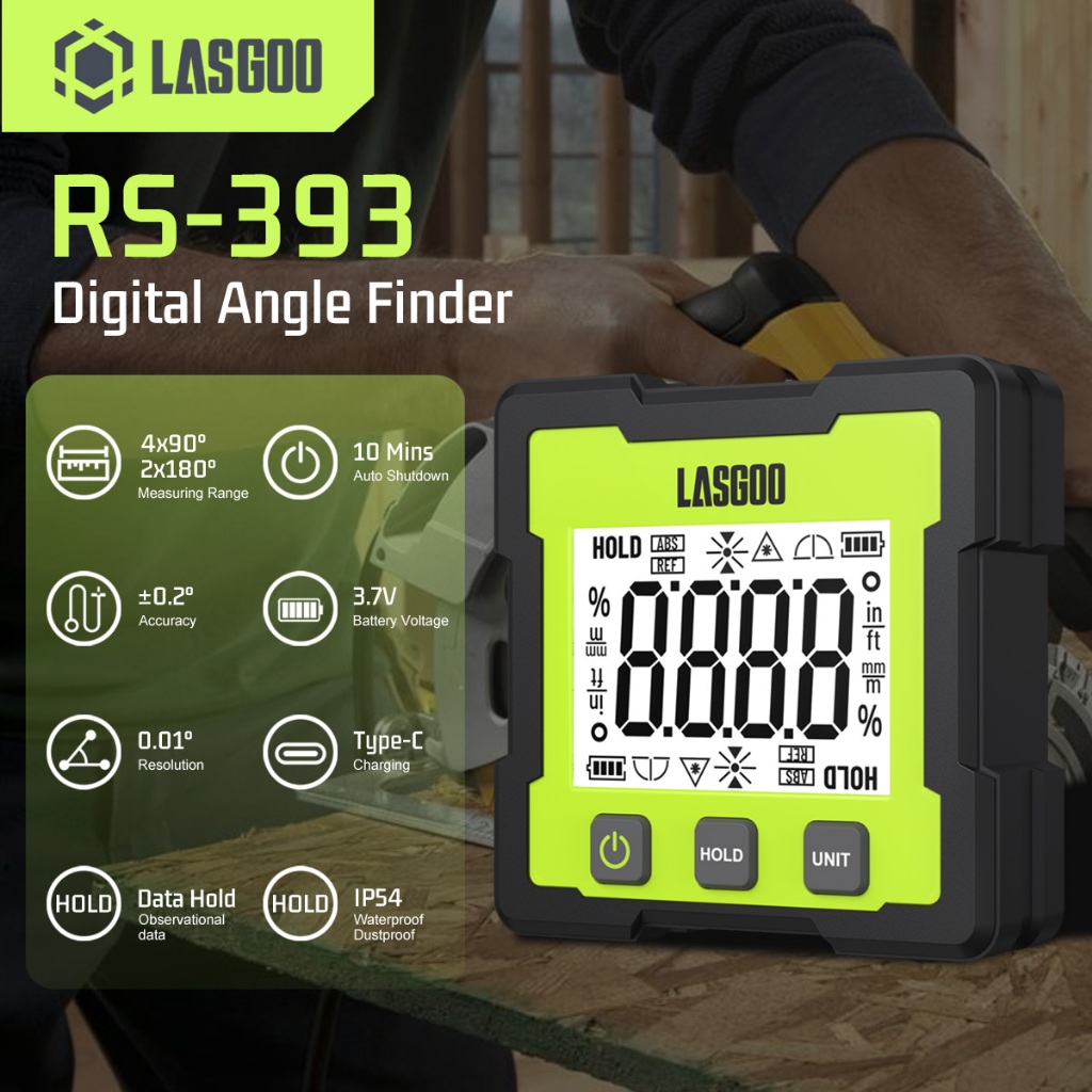 LG-ANGLE Máy Đo Độ Nghiêng Kỹ Thuật Số  Đo Góc Điện Tử Chính Xác Cao Máy đo góc kỹ thuật số