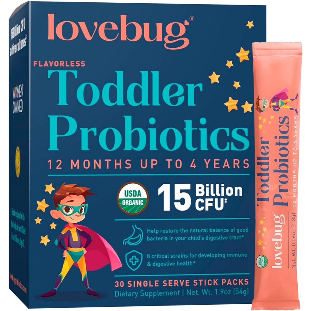 Men Vi Sinh Lovebug Probiotic Bổ Sung Lợi Khuẩn, Hỗ Trợ Tiêu Hóa Cho Bé 1-4Y (Hộp 30 gói)