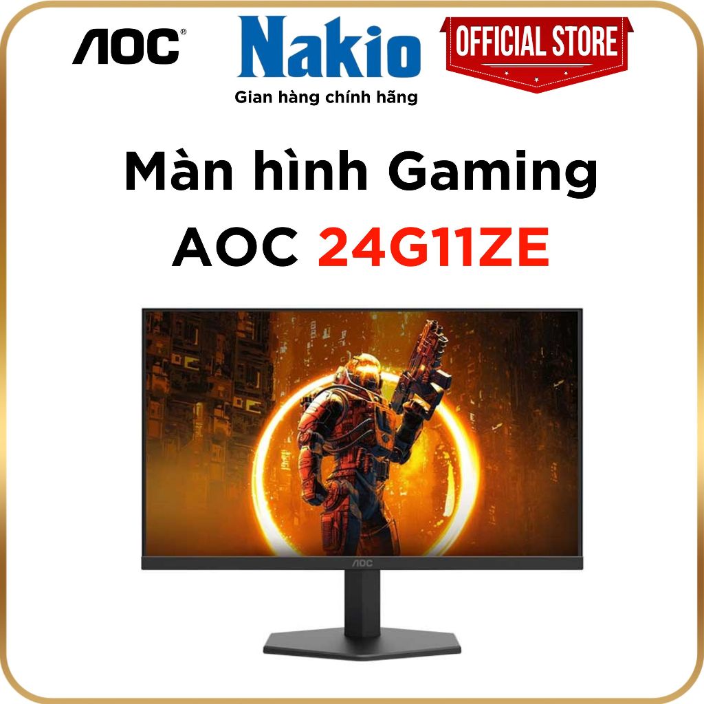 Màn Hình  AOC 24G11ZE/71 (24in/ IPS/FHD/ 200HZ -240HZ OC DP/0.3MS/DP+HDMI)- Bảo Hành Hãng 36 Tháng