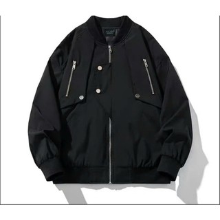  Áo gió phối 2 khóa + cúc bấm hottrend Áo gió 2 lớp dáng bomber phong cách boy phố 