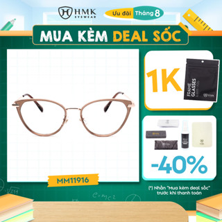 Gọng Kính Mắt Mèo Nữ HMK Eyewear Thời Thượng Trendy Càng Kim Loại Thời Trang - MM11916 x MM11805