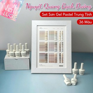  Set Sơn Gel Rabia Pastel Trung Tính 36 Màu 🌕 Nguyệt Quang Bạch Đường | Nude hồng sữa be xám tro 