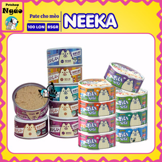 [ Combo sỉ 100 Lon ] Pate NEEKA 85g Dạng Sốt Thịt,  Dạng Gravy Vị Gà Mix Rau Củ __