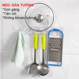 Thanh móc dán tường 6 móc siêu dính – treo đồ tiện lợi, không cần khoan, chịu lực tốt gd387-6deo