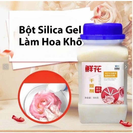 Bột Silica Gel Hút Ẩm Làm Hoa Khô