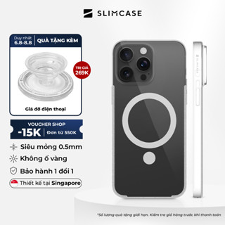 Ốp lưng iPhone 15 series trong suốt SLIMCASE UNIQUE 2 - Không ố vàng, siêu mỏng, bảo hành 2 năm