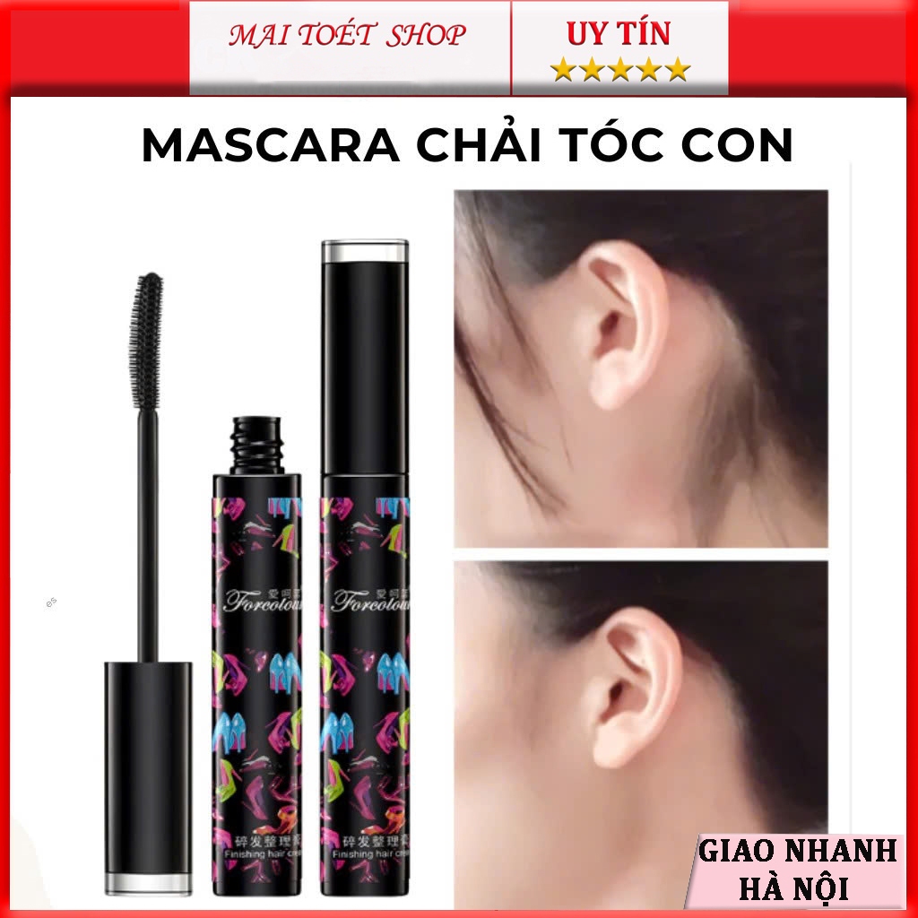 Cây mascara chuốt tóc con thần thánh chải tóc vào nếp gọn gàng, cố định và tạo kiểu tóc.