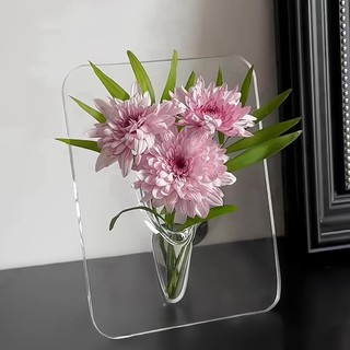  🏵️🏵️Acrylic Khung Ảnh Bình Hoa Nghệ Thuật Hiện Đại Bình Hoa Để Bàn Giá Đỡ Cây Cho Văn Phòng Nhà Quà Tặng BànCưới Trí Mới 