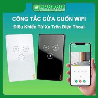 Công Tắc Cửa Cuốn Thông Minh WiFi Datic Hunonic, App Tiếng Việt, Điều Khiển Từ, Lưu Lịch Sử Đóng Mở Từng Tài Khoản