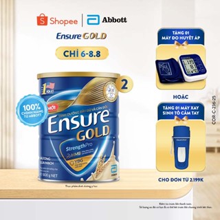 Combo 2 Lon Sữa bột Ensure Gold Abbott hương lúa mạch 800g/ 850g