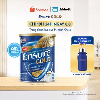[KOL LIVE] Sữa bột Ensure Gold Abbott hương vani (HMB) 800g