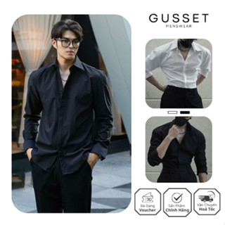 Áo Sơ Mi Nam Hack Vai GUSSET SMP17, Sơ Mi Nam Dài Tay Hỗ Trợ Đệm Vai Form Rộng Thiết Kế Độn Vai Tôn Dáng Lịch Lãm