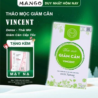 Chính Hãng Giảm Cân Vincent Việt Nam - Trà Thảo Mộc Giảm Cân Giảm Mỡ Trong Máu An Toàn Tặng Detox