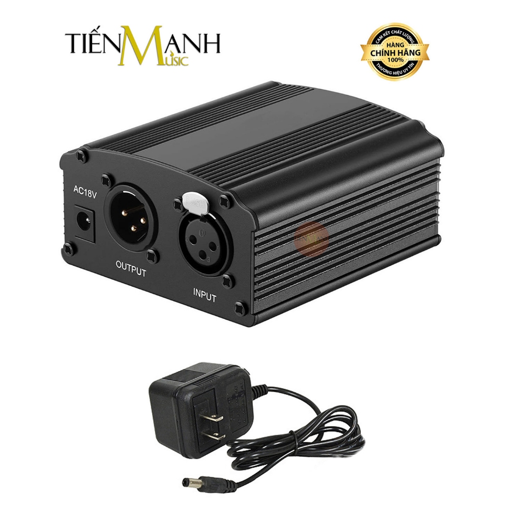 Nguồn Phantom 48V Cấp Điện Micro Condenser Thu âm Livestream, Hát Karaoke Phòng Studio Mic Microphon